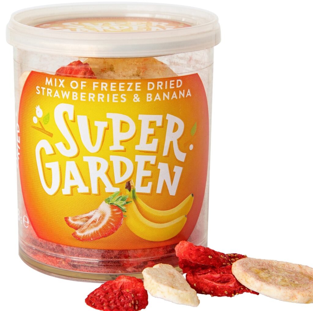 Frysetørket Jordbær- og Bananblanding