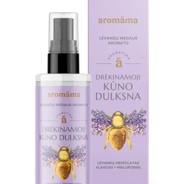 Fuktighetsgivende kroppsspray med duft av lavendel og honning (kommer 17.11)