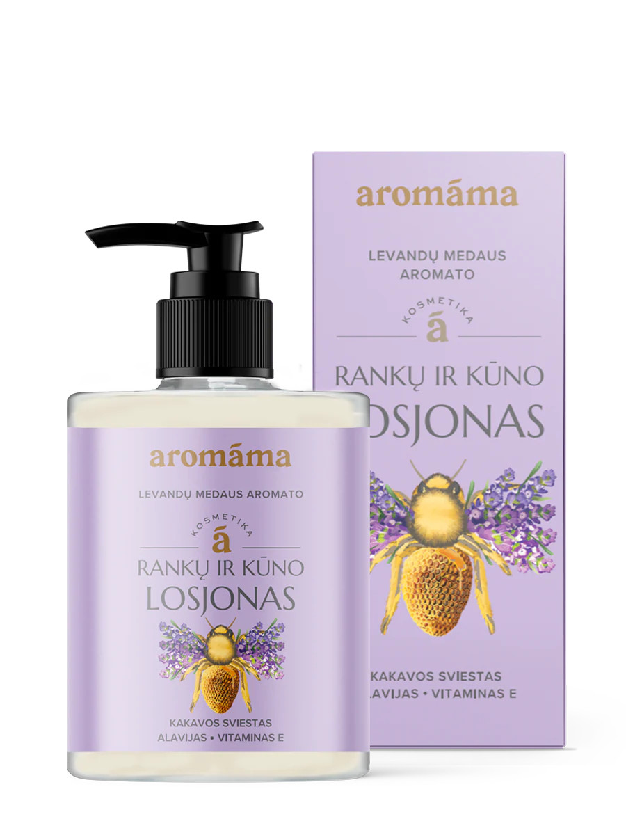 Hånd- og kroppslotion med duft av lavendel og honning (kommer 17.11)