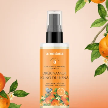 Fuktighetsgivende kroppsspray med duft av bitre appelsiner