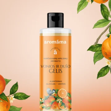 Dusj- og badesåpe med duft av bitre appelsiner