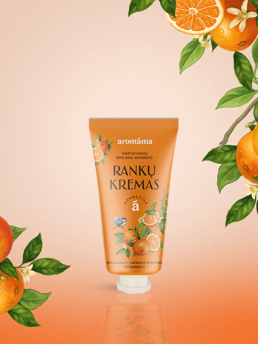 Håndkrem med duft av bitre appelsiner