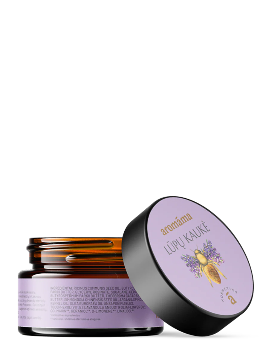 Lepemaske med lavendel eterisk olje