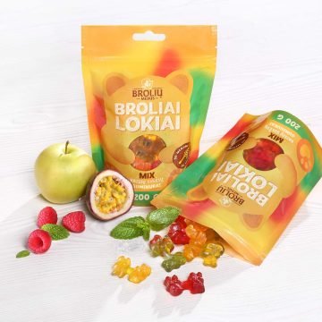 Juicebjørner – pasjonsfrukt, eple & bringebær (vi skal sende 27.02)