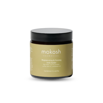 Gjenoppbyggende og oppstrammende kroppssmør «Cardamom & Vanilla» 120 ml